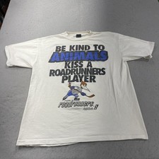 VINTAGE Phoenix Roadrunners Shirt Mens XL IHL Minors Hockey Single Stitch 90s picture