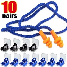 10 pair Soft Silicone Ear Plug Reusable Hearing Protection Earplug With Corded picture
