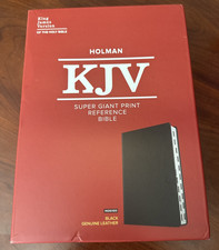 NEW IN BOX – HOLMAN KJV SUPER GIANT PRINT REFERENCE BIBLE THUMB INDEXED picture