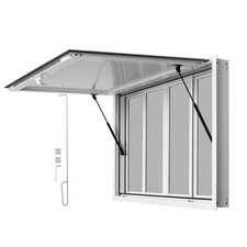 Uimoso 45x30 in Aluminum Alloy Concession Window for Food Truck Service picture