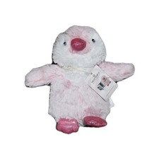 Warmies Cozy Plush - Pink Penguin Large Therapy Microwavable Heatable Toy picture