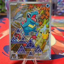 Pokemon 30th Anniversary Totodile 048 Promo Full Art Holo ENG picture