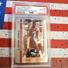 Upper Deck 2003 LeBron James Phenomenal Beginning #9 PSA 10 45623648 picture