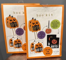 2 CBE Paperie Halloween You've Been Boo'ed Boo House Kit Treat Bags Signs Decals picture
