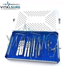 Eye Cataract Titanium Set 21 PCS Ophthalmic Surgical Instruments Set With Box picture