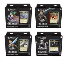 -Set of 4- Commander Decks FINAL FANTASY FIN MTG picture