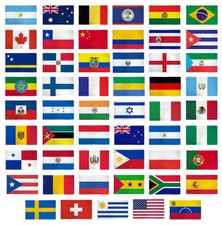 2x3 Flag Set of 53 Country Countries Polyester Flags 2'x3' Grommets picture