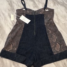 Women's Pilcro Anthropologie Romper size 6 NWT MSRP 148, Item 0232 picture