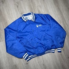 Vintage 1980's GROVE heavy machinery snap button windbreaker top picture
