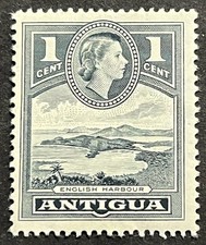Travelstamps: 1953 Antigua Stamps Scott #108 Sg 121 - 1c British Harbor MOGH picture
