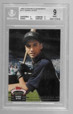 DEREK JETER 1993 STADIUM CLUB MURPHY DOME ROOKIE CARD #117 BGS 9 picture