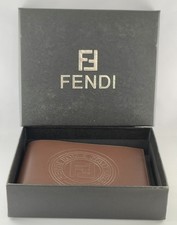 Fendi Soft Grain Brown Leather Bi-Fold Men Wallet /  picture