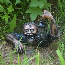 Halloween Zombie Horror Figurine with Scary LED Light for Outdoor Decor picture