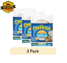 Ortega Kosher Flour Tortillas, 10 Tortillas per Pack, 14.3 oz Each (3-Pack) picture