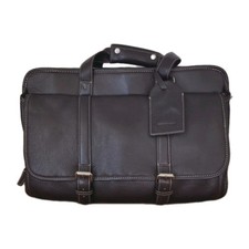 LEVENGER Luxury Pebbled Leather Expandable Briefcase. picture