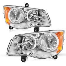 Pair For 2011-2018 Dodge Grand Caravan 2008-2016 Chrysler Town&Country Headlight picture