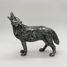2005 Westland Giftware Call of the Wolf Silver Wolf Howling Figurine picture