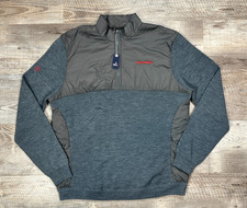 NWT Johnnie-O Men’s Sz XXL Charcoal Merino Wool Blend 1/4 Zip Pullover Sweater picture