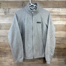 Columbia Benton Springs Full Zip Fleece Jacket Heather Grey Womens Size M picture