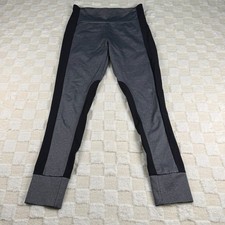 Athleta Essex Hybrid Tights Women's Size Small Gray and Black picture