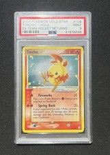 2004 Pokemon Ex Team Rocket Returns #108 Torchic Gold Star Holo MINT PSA 9 picture
