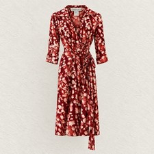 Diane von Furstenberg VINTAGE “Silk Assets” Wrap Dress RARE PRINT NWT Sz Small picture