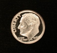 1963 10c SUPERB GEM+ DCAM  MONSTER 2-SIDED FROST  picture