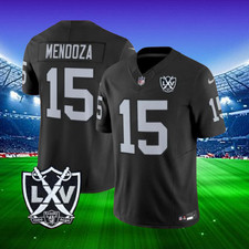 Fernando Mendoza  #15 Raiders Black Stitched Jersey 'All Sizes' picture