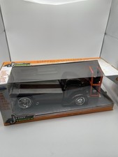 Jada Just Trucks 1947 Ford COE Flatbed 1:24 Black Diecast Tire Rack NIB  picture
