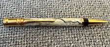 Parker Duofold Pearl Black Gold Trim Ballpoint Pen No Box picture