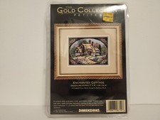 Dimensions Gold Collection Petites Enchanted Cottage Vtg Cross Stitch Kit #6710 picture