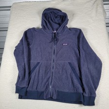 Patagonia Los Gatos Fleece Jacket Womens L Navy Full Zip Hooded 26135 FA22 picture