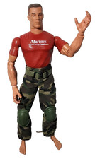 Vintage 1996 HASBRO G.I. Joe Basic Training Marine Action Figure Missing Boots picture