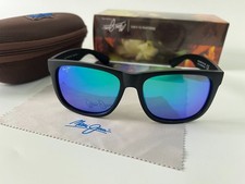 Maui Jim RED SANDS Matte Black Frame Black Polarized Sunglasses picture
