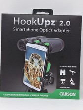 CARSON, HOOKUPZ 2.0 SMARTPONE OPTICS ADAPTER,CELL PHONE CAMERA SCOPE ADAPTER,NEW picture