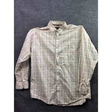 Ariat Pro Series Button Down Shirt Mens XL White Plaid Long Sleeve Western picture