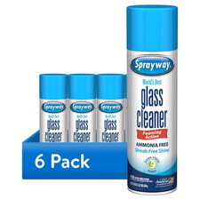 (6 pack) Sprayway Glass Cleaner Aerosol 19 oz, Ammonia-Free, Streak-Free Shine picture