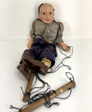 Vintage F & B Effanbee? USA Composition Wood Marionette TLC picture