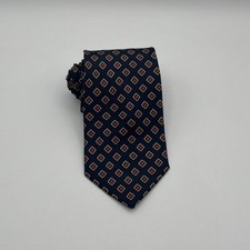 Vintage Giacomo Italia Blue 100% All Silk Handmade In Italy Men's Neck Tie picture