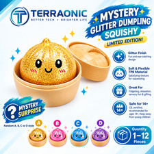 Mystery Glitter Dumpling Squishy Rare Limited Edition Fidget Stress Relief picture