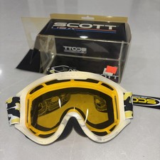 Vintage Nos  SCOTT  Yellow / Camo goggles, MX, Snowmobile picture