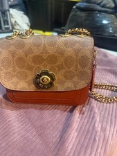Coach Madison Coated Canvas Shoulder Bag - Tan Rust picture