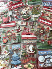 * CHOOSE - Beautiful Holiday Time Christmas 3D Puffy Stickers - Well Made - RARE picture