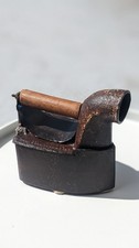 Rare Antique Colebrookdale Iron Co. Charcoal Iron (Vulcan Face) picture