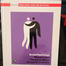 Pearson Social Psychology 10th Edition Rental Edition Textbook Aronson/Wilson picture