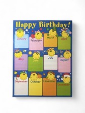vintage rare carson dellosa birthday smiley face months chartlet for classroom picture