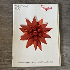 Vintage 1975 Simpsons Sears Dream Book Christmas Fashion Catalog Toys Furniture picture