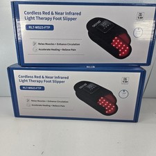 Pair of DGYAO Cordless Red Near Infrared Light Therapy Foot Slipper RLTMS23FTP picture