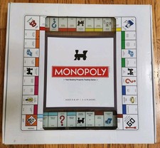 NEW Monopoly Deluxe Tempered Glass Game Board Translucent Houses WS Game Co  picture