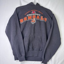 Vintage 2001 Cincinnati Bengals Hoodie Mens M Lee Sport NFL Pullover Sweatshirt picture